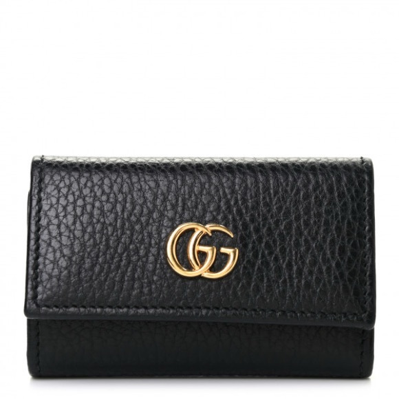 Gucci GG Logo Marmont Leather Key Case Holder Wallet - Picture 1 of 14